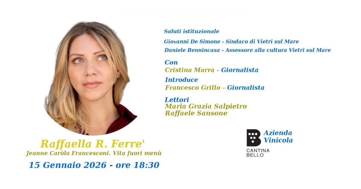 La scrittrice Raffaella F. Ferrè apre l’8^ edizione di DiVini Libri Chiacchierata con l’Autore
